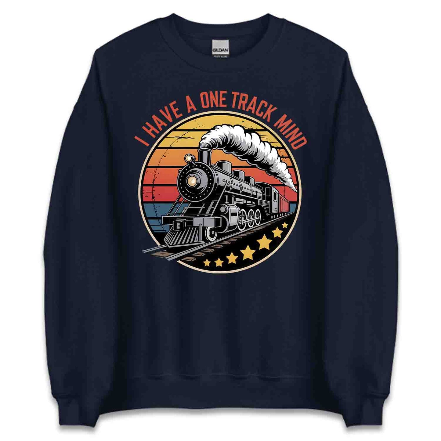 One Track Mind T-Shirt, Vintage Train Sweatshirt, Funny Railfan Hoodie | PRODUCT CODE: HBSADKJTM