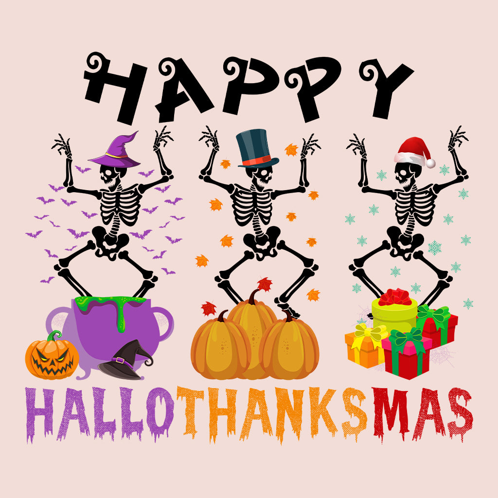 Dancing Skeleton Happy Hallothanksmas | PRODUCT CODE: HLOTHDNCSK