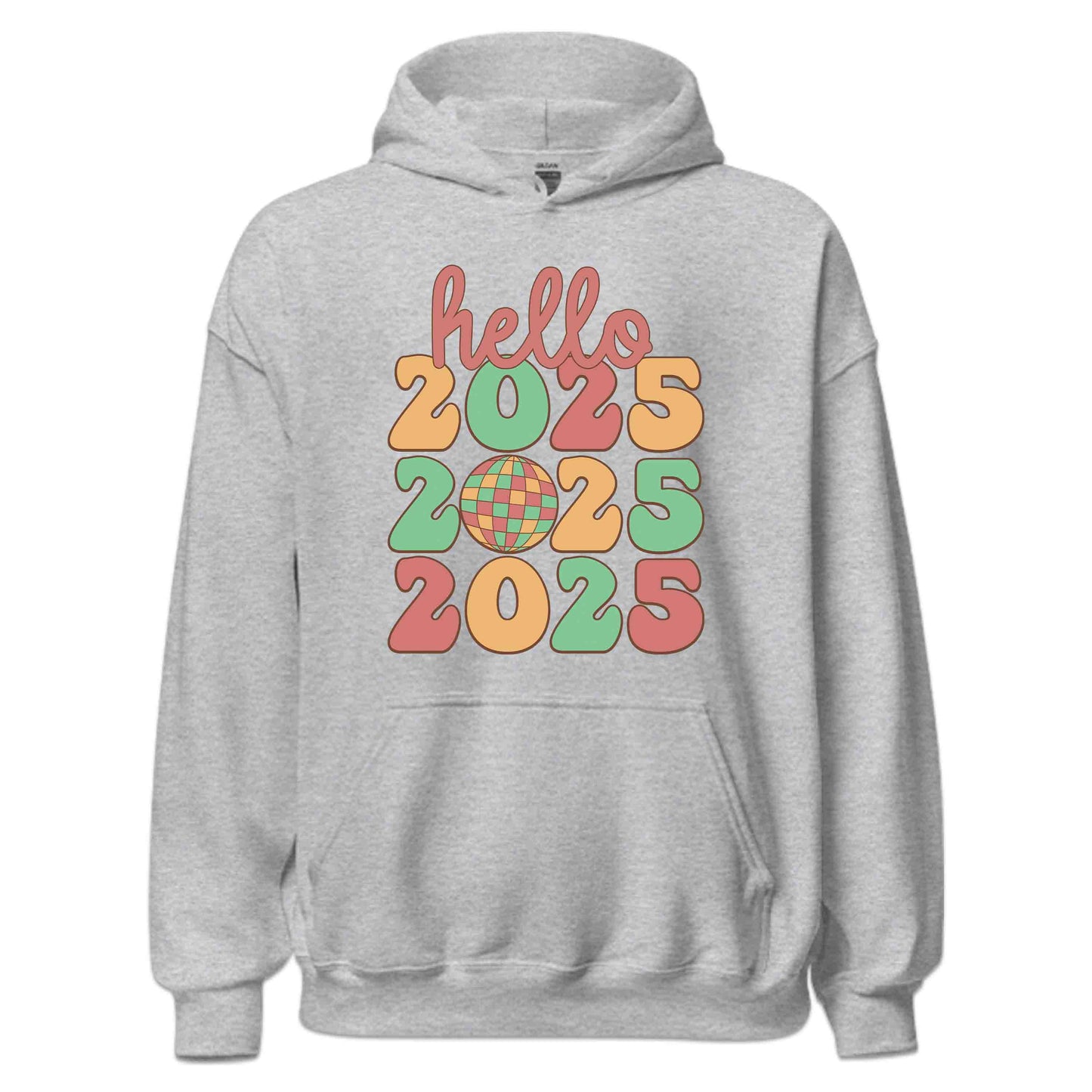 Hello 2025 Happy New Year Vintage Disco Ball NYE | PRODUCT CODE: HLOTWNFVEHP