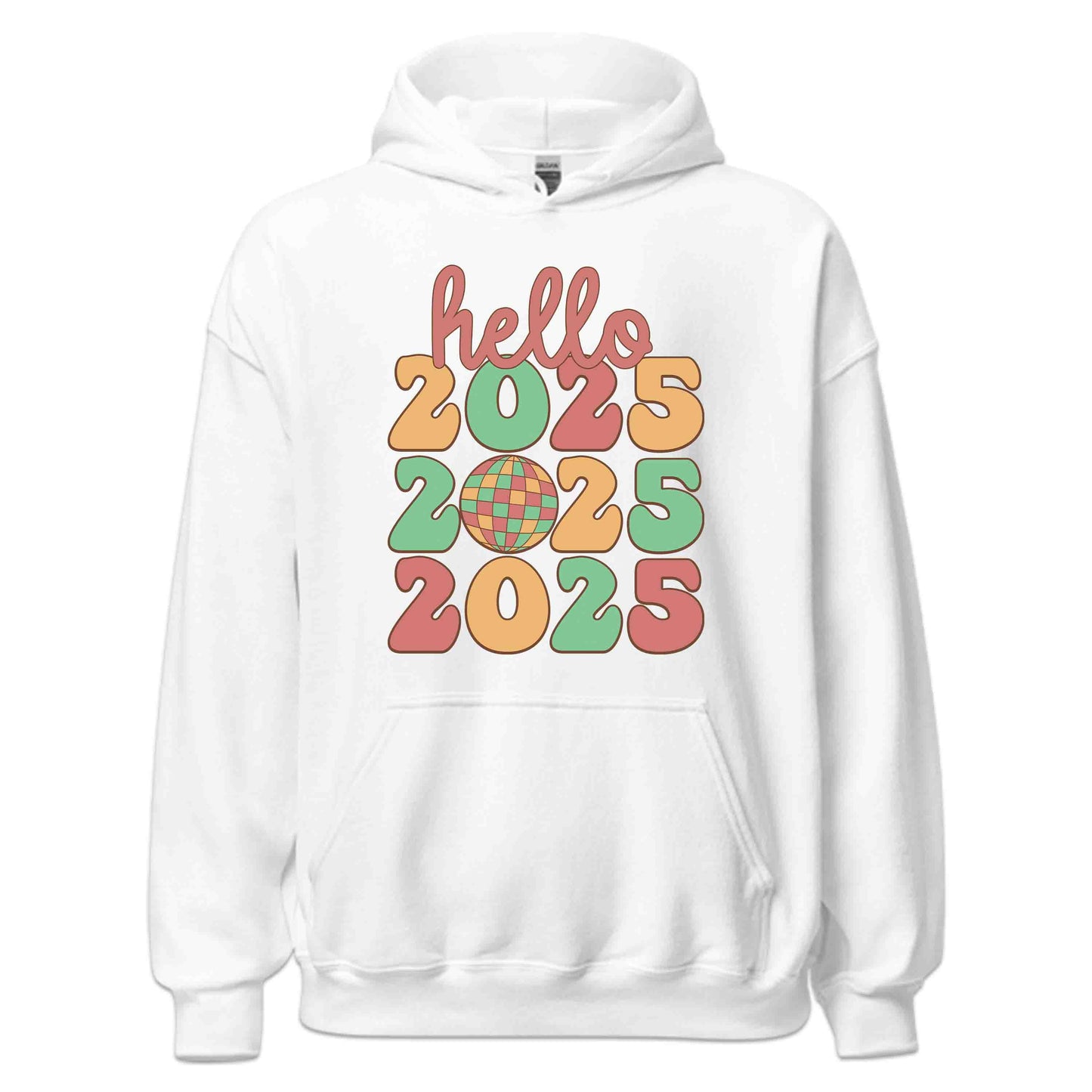 Hello 2025 Happy New Year Vintage Disco Ball NYE | PRODUCT CODE: HLOTWNFVEHP