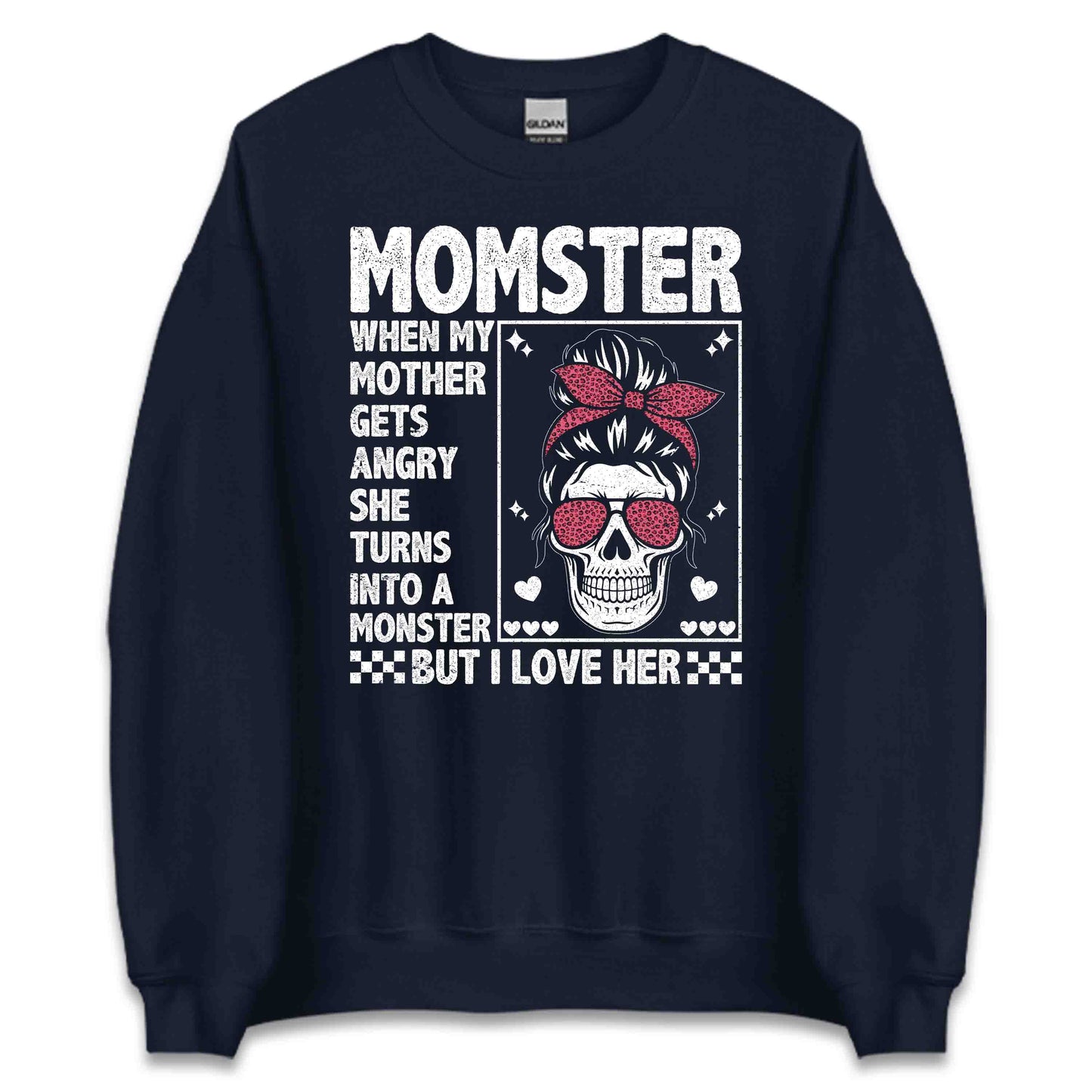 Hilarious Momster Skull Edgy Mother's Day | PRODUCT CODE: HLRCSMOEDYAL