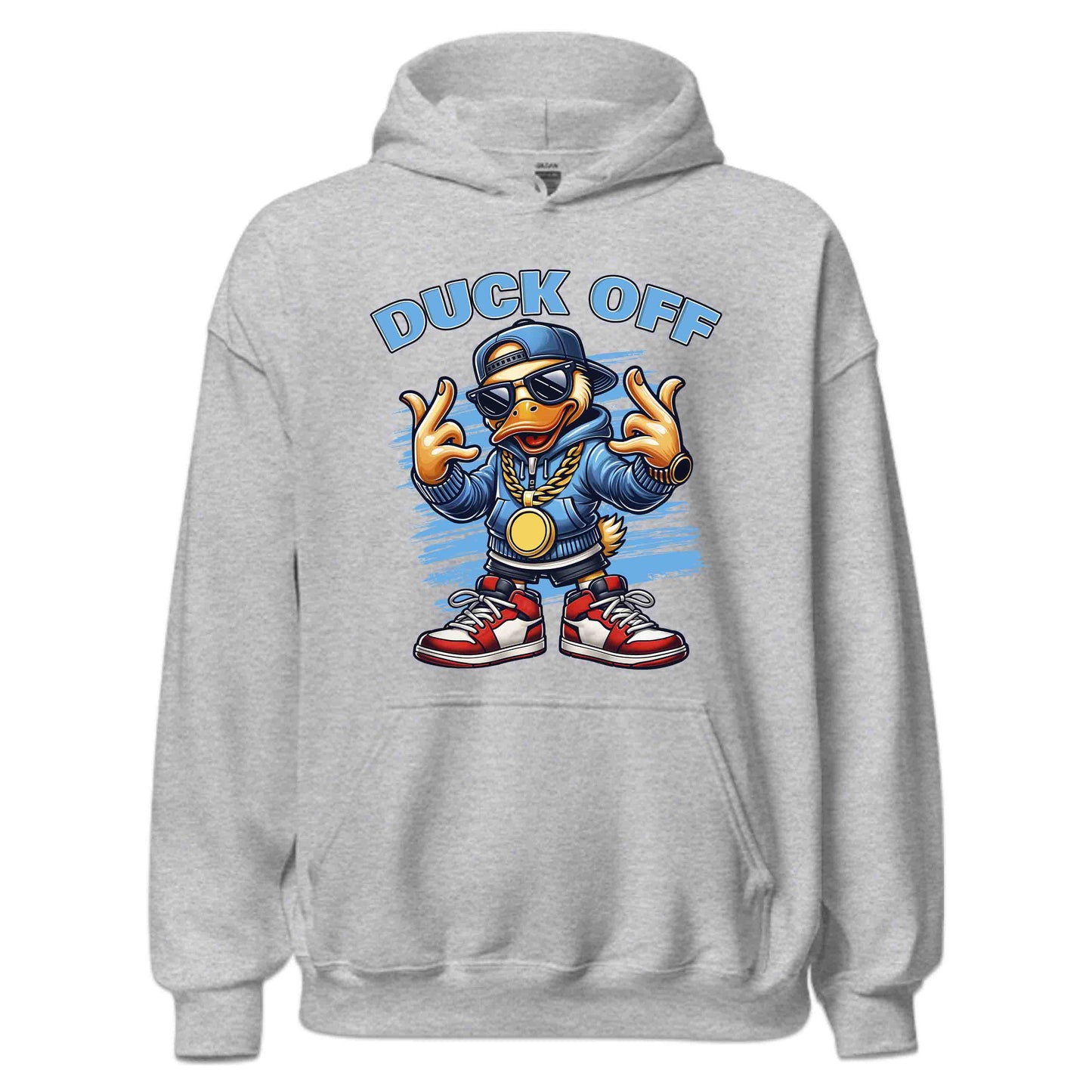Hilarious Duck Off Cartoon Duck Hip-Hop Style Duck in Gold Chains & Sneakers | PRODUCT CODE: HLRSOUDKCFO