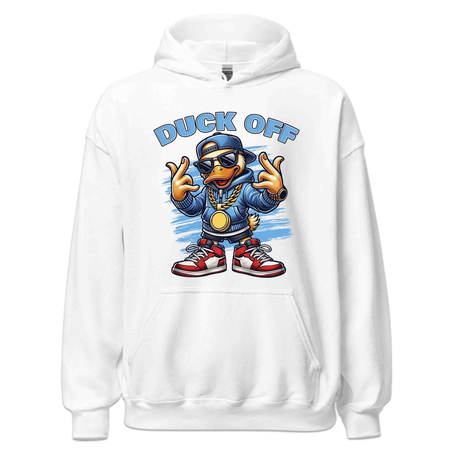Hilarious Duck Off Cartoon Duck Hip-Hop Style Duck in Gold Chains & Sneakers | PRODUCT CODE: HLRSOUDKCFO