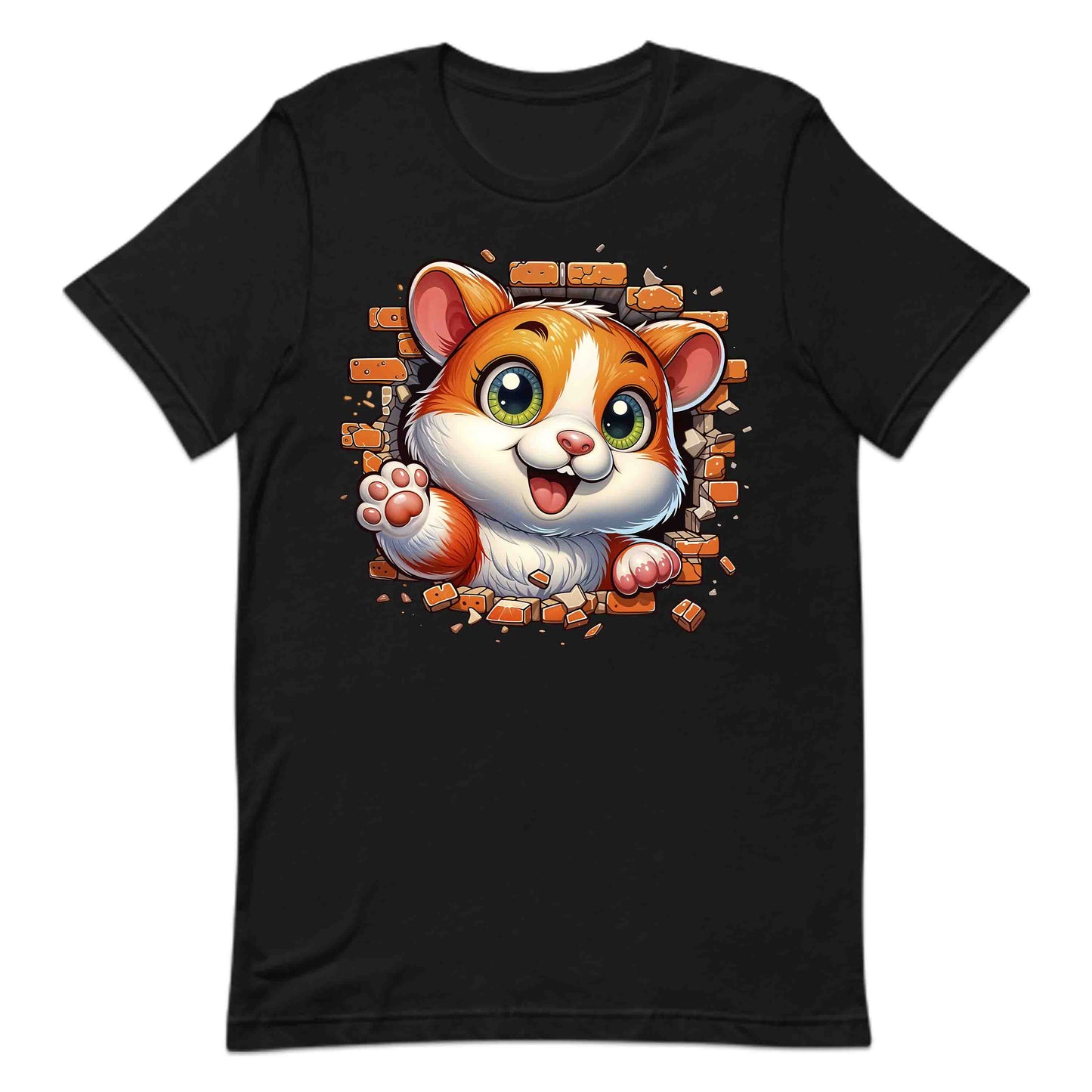 Hamster Breaking Through Brick Wall 3D Realistic Hamster | PRODUCT CODE: HMSBRKTHDEAN