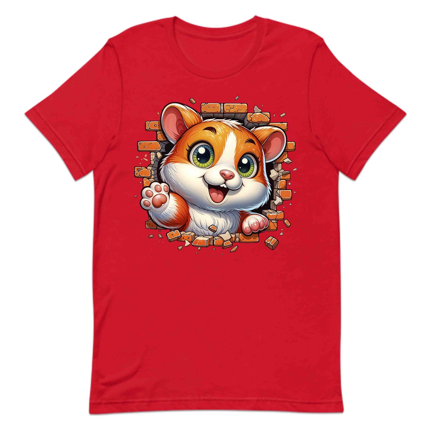 Hamster Breaking Through Brick Wall 3D Realistic Hamster | PRODUCT CODE: HMSBRKTHDEAN