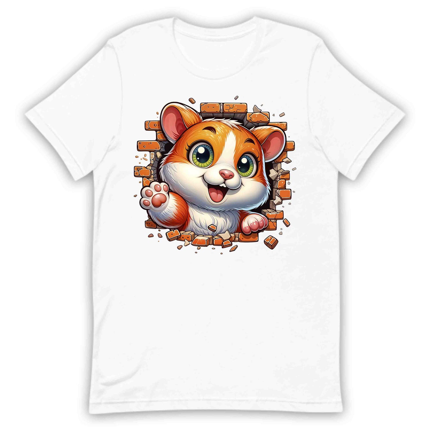 Hamster Breaking Through Brick Wall 3D Realistic Hamster | PRODUCT CODE: HMSBRKTHDEAN
