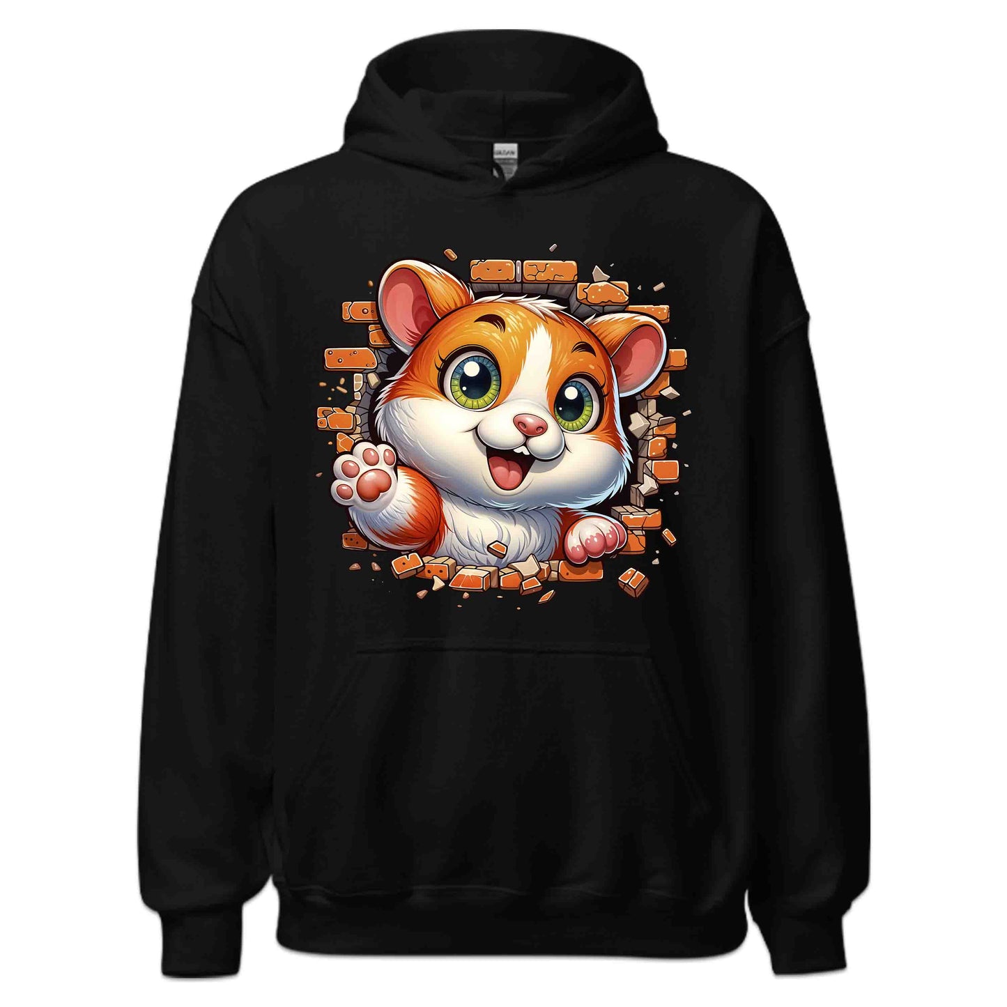 Hamster Breaking Through Brick Wall 3D Realistic Hamster | PRODUCT CODE: HMSBRKTHDEAN