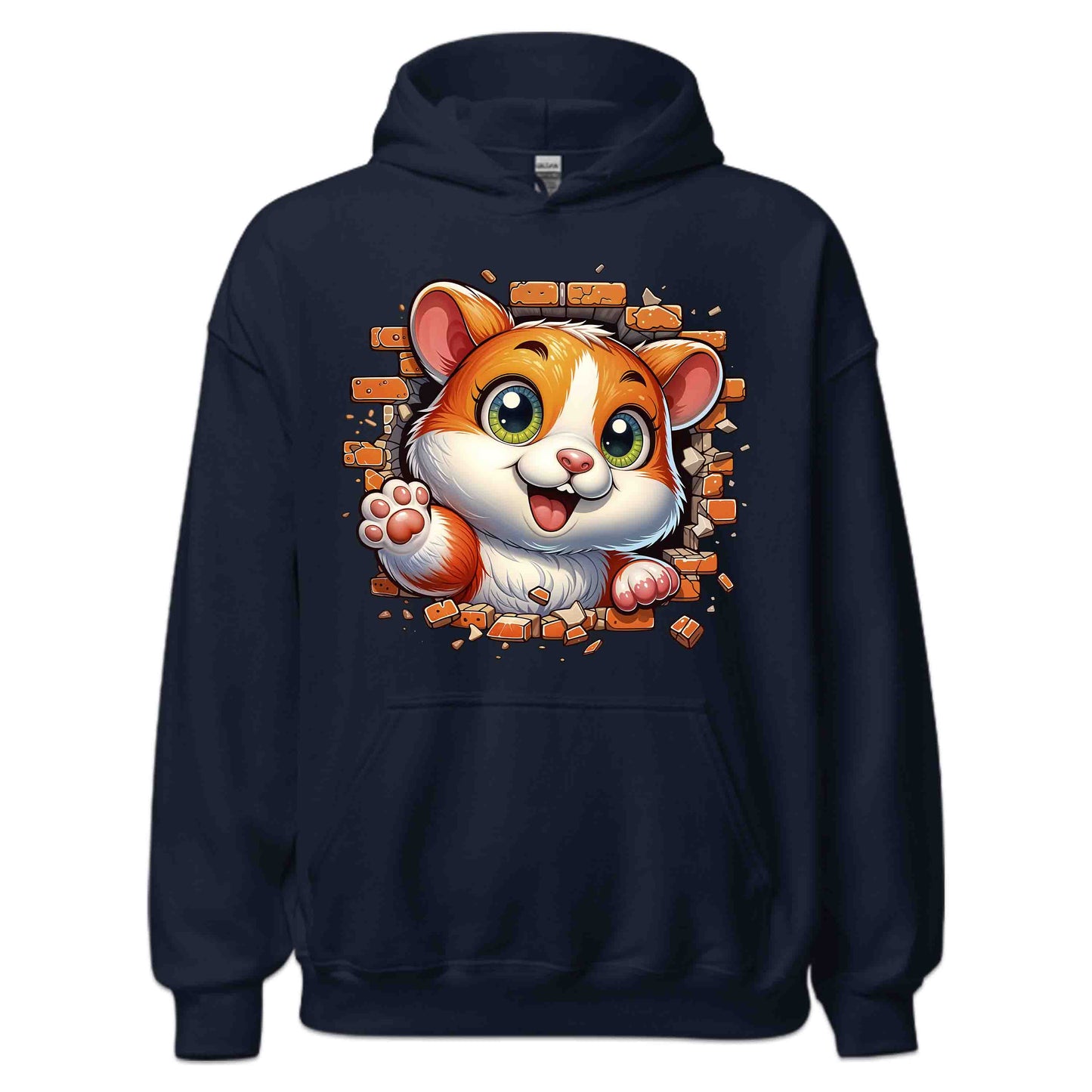 Hamster Breaking Through Brick Wall 3D Realistic Hamster | PRODUCT CODE: HMSBRKTHDEAN