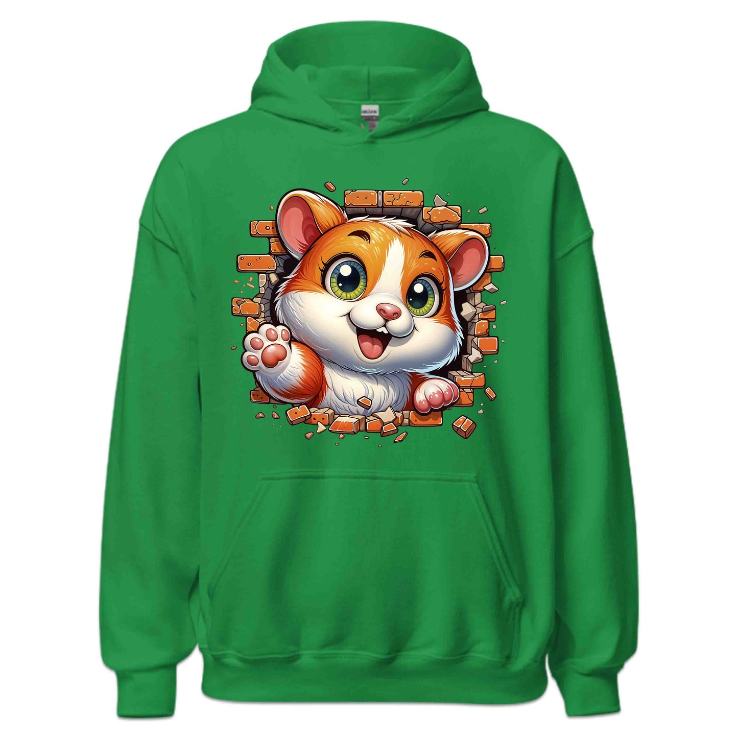 Hamster Breaking Through Brick Wall 3D Realistic Hamster | PRODUCT CODE: HMSBRKTHDEAN