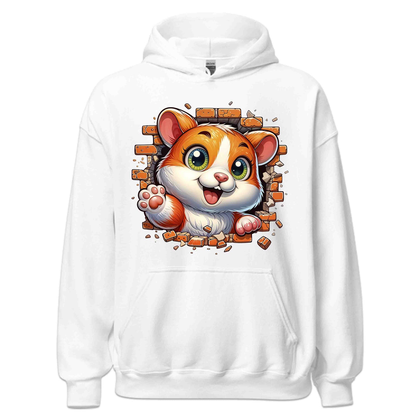 Hamster Breaking Through Brick Wall 3D Realistic Hamster | PRODUCT CODE: HMSBRKTHDEAN