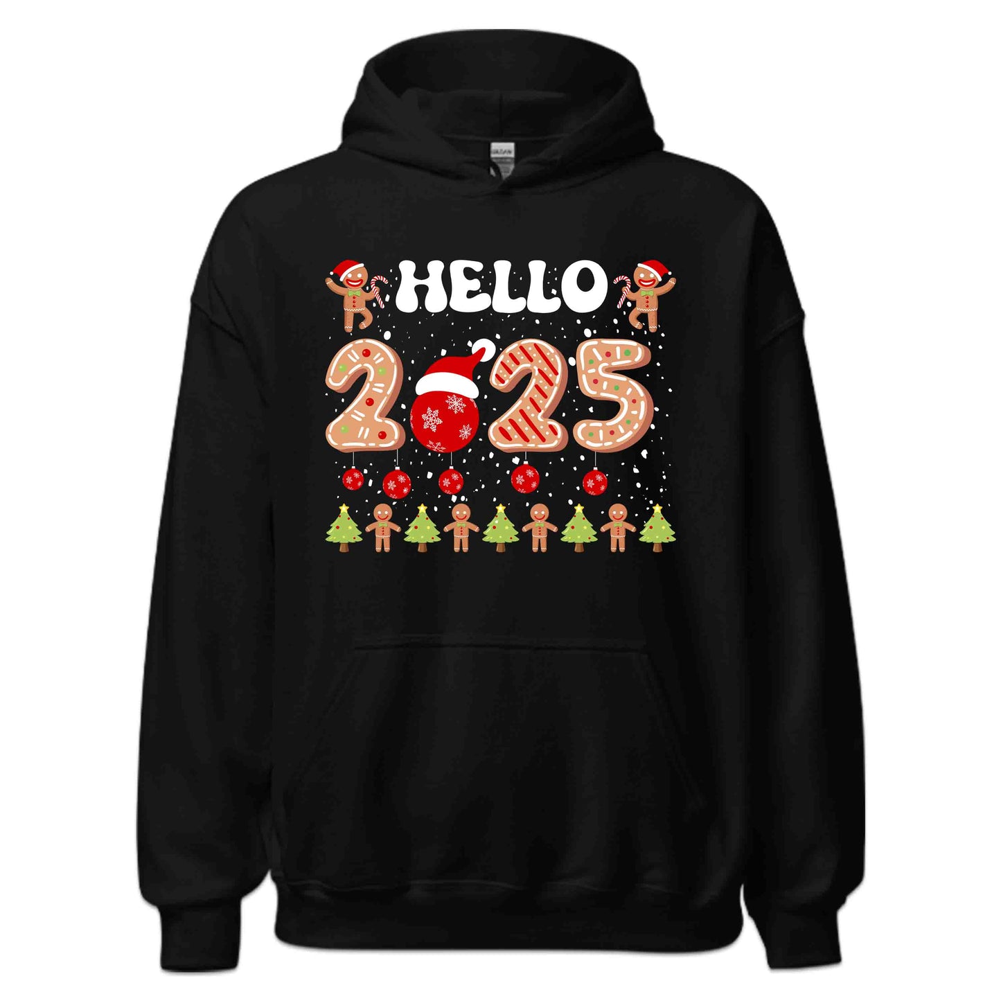 Hello 2025 Christmas Gingerbread Cookie Happy New Year | PRODUCT CODE: HOLTWNFCHRM