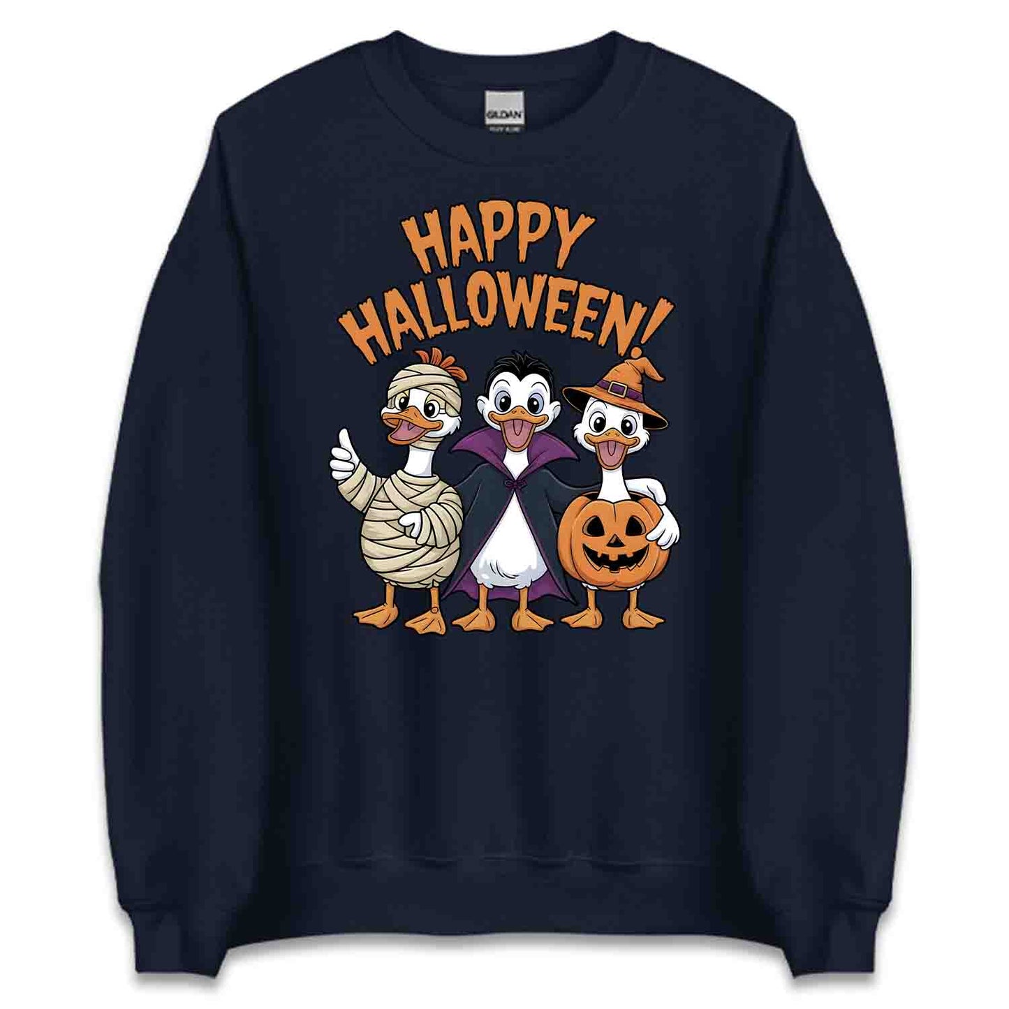 Happy Halloween Duck T-Shirt, Spooky Costume Sweatshirt, Pumpkin Vampire Hoodie | PRODUCT CODE: HOTJDSKCY