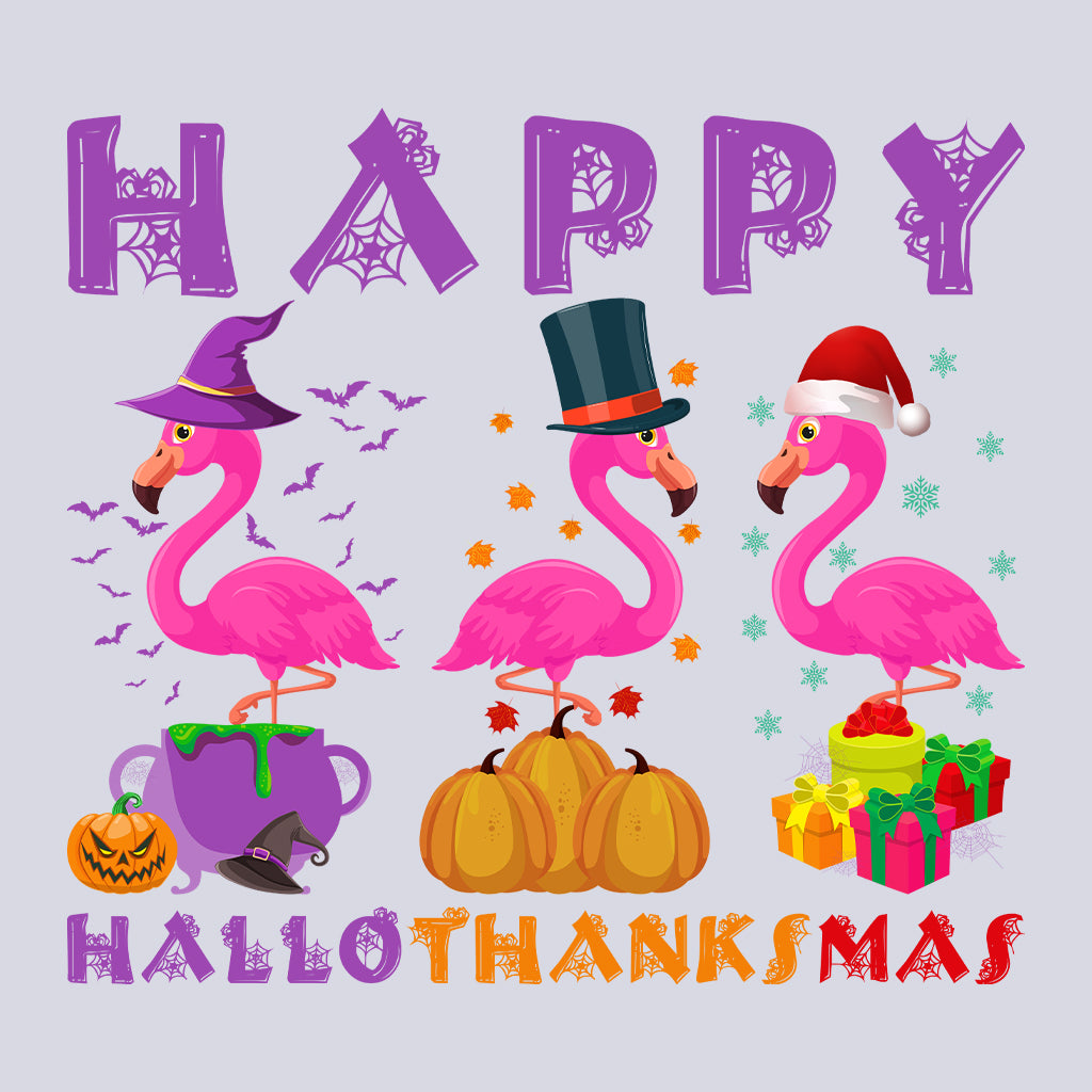Flamingo Happy HalloThanksMas | PRODUCT CODE: HPLTKCFLMG
