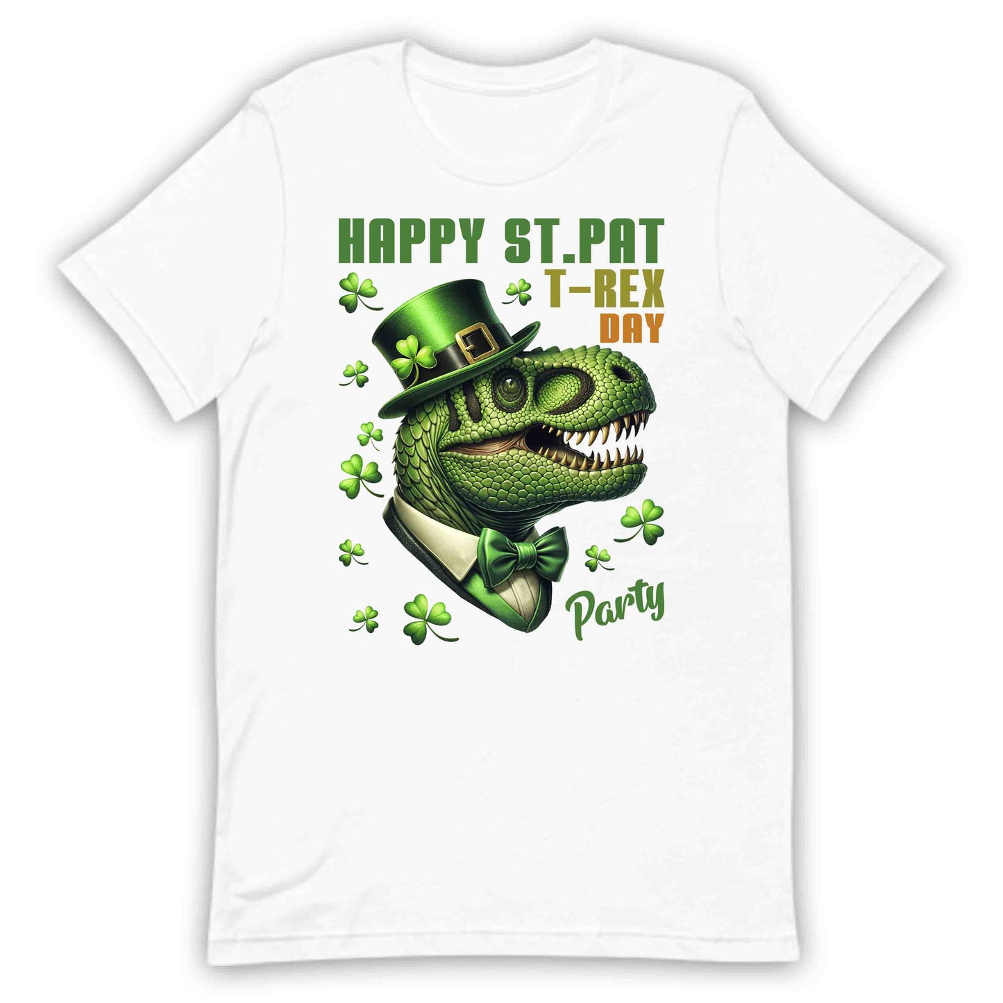 Happy St. Patrick's Day T-Rex Party Leprechaun Hat Dinosaur | PRODUCT CODE: HPSTYCPDNOSIU