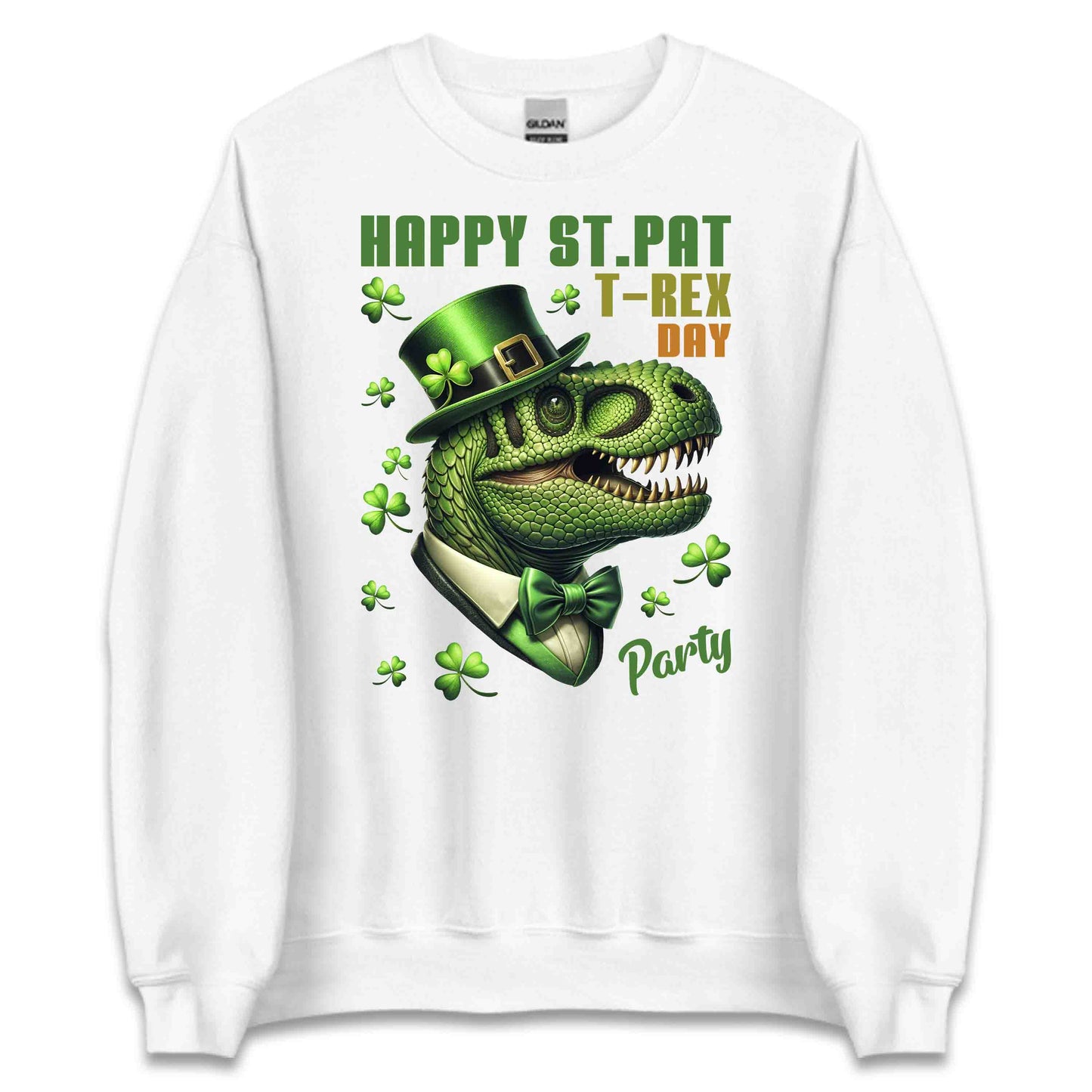 Happy St. Patrick's Day T-Rex Party Leprechaun Hat Dinosaur | PRODUCT CODE: HPSTYCPDNOSIU