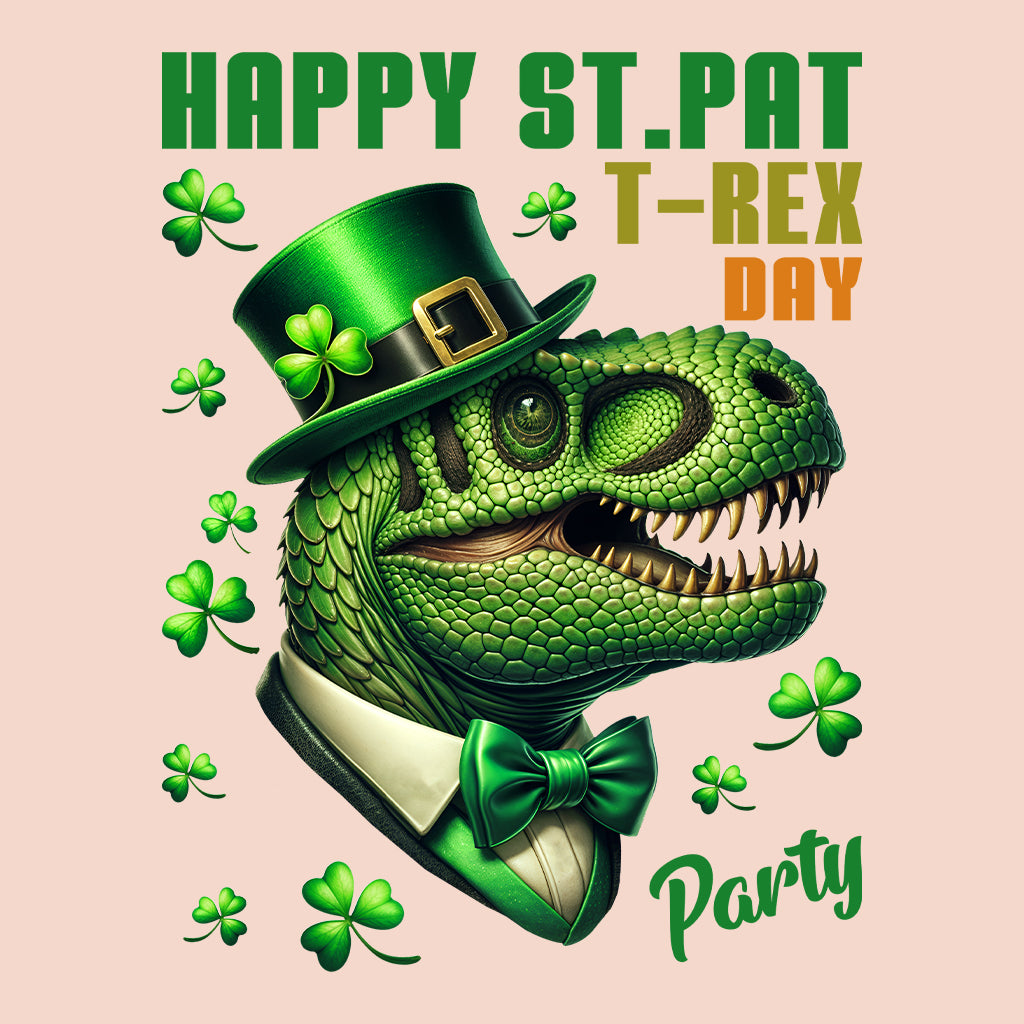 Happy St. Patrick's Day T-Rex Party Leprechaun Hat Dinosaur | PRODUCT CODE: HPSTYCPDNOSIU