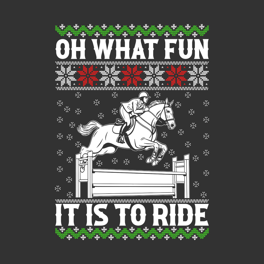 Horse Christmas Oh What Fun It Is To Ride Xmas Equestrian | PRODUCT CODE: HRDNGCRMSTA