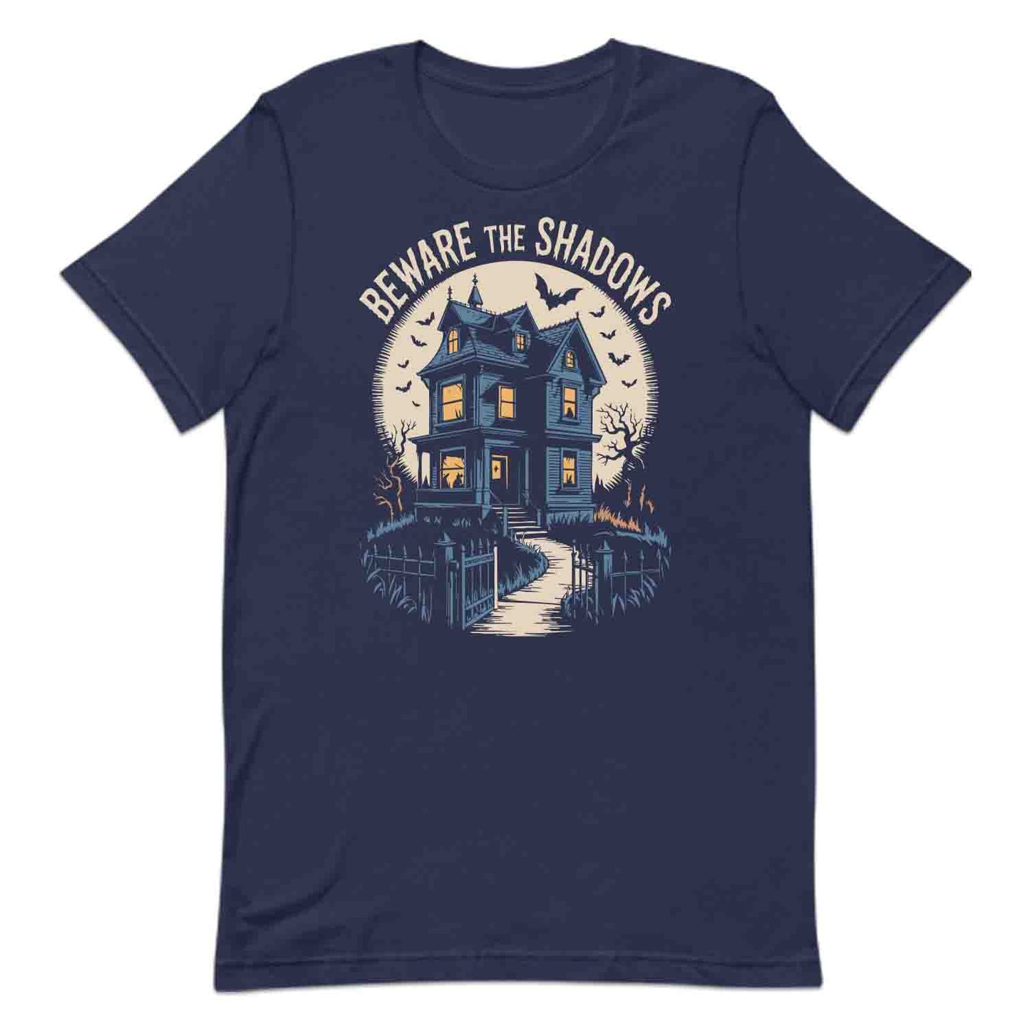 Haunted House T-Shirt, Beware Shadows Sweatshirt, Gothic Horror Hoodie | PRODUCT CODE: HSDTHJBCJW