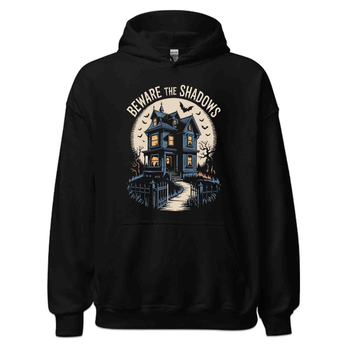 Haunted House T-Shirt, Beware Shadows Sweatshirt, Gothic Horror Hoodie | PRODUCT CODE: HSDTHJBCJW