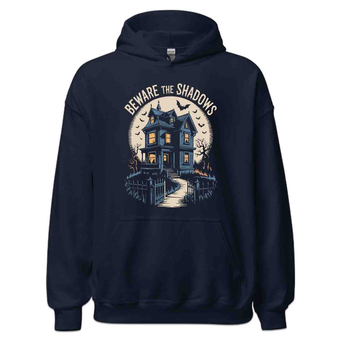 Haunted House T-Shirt, Beware Shadows Sweatshirt, Gothic Horror Hoodie | PRODUCT CODE: HSDTHJBCJW