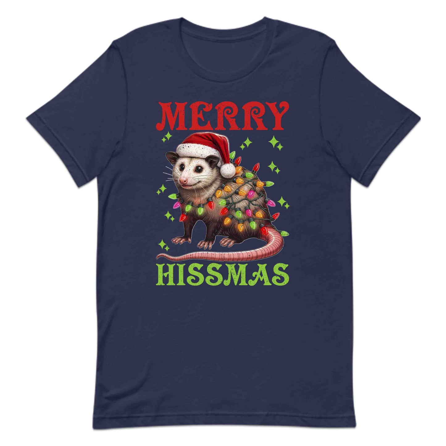 Merry Hissmas Opossum Christmas Possum Xmas Animal | PRODUCT CODE: HSMAOPNMLVER