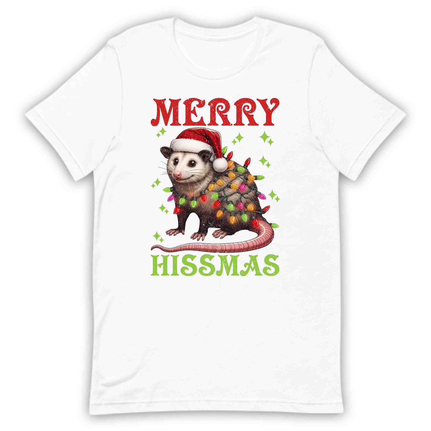 Merry Hissmas Opossum Christmas Possum Xmas Animal | PRODUCT CODE: HSMAOPNMLVER