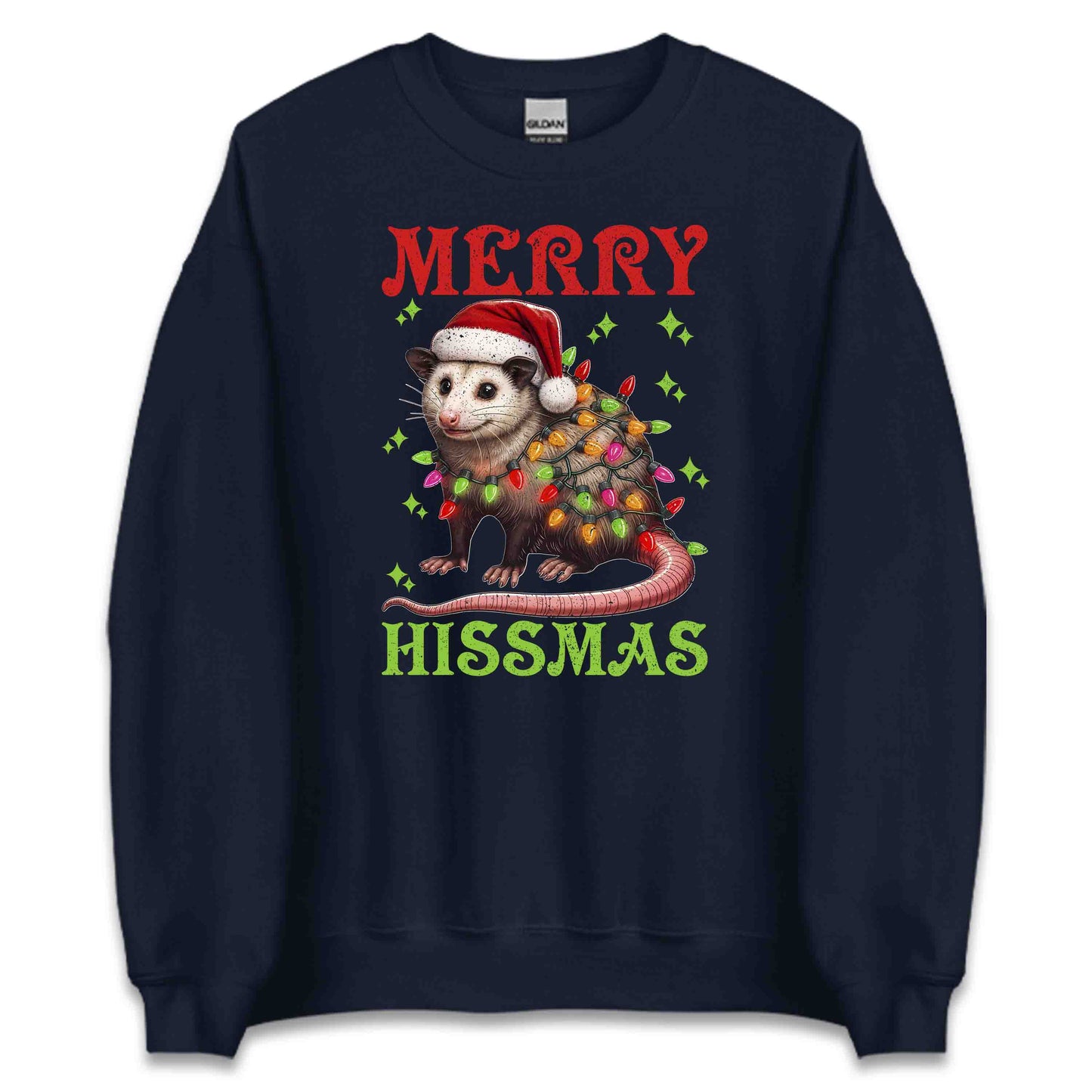 Merry Hissmas Opossum Christmas Possum Xmas Animal | PRODUCT CODE: HSMAOPNMLVER