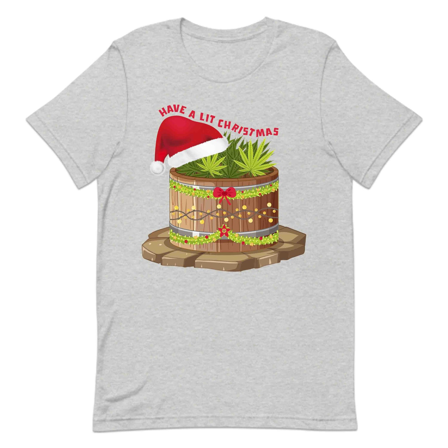 Have a Lit Christmas Cannabis Weed Xmas Funny Holiday Stoner | PRODUCT CODE: HVALTCHNBWD