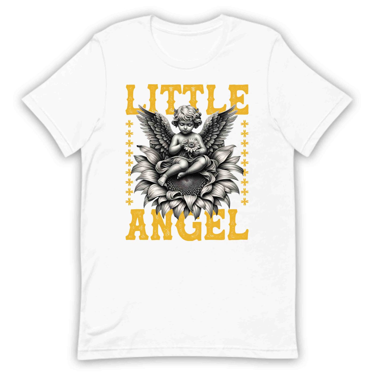 Heavenly Little Angel Whimsical Floral Sunflower Inspired | PRODUCT CODE: HVNLYEANGWMS