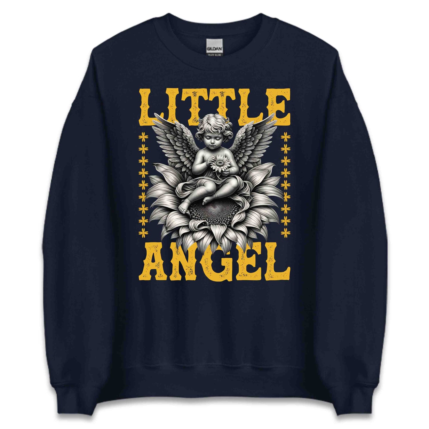 Heavenly Little Angel Whimsical Floral Sunflower Inspired | PRODUCT CODE: HVNLYEANGWMS