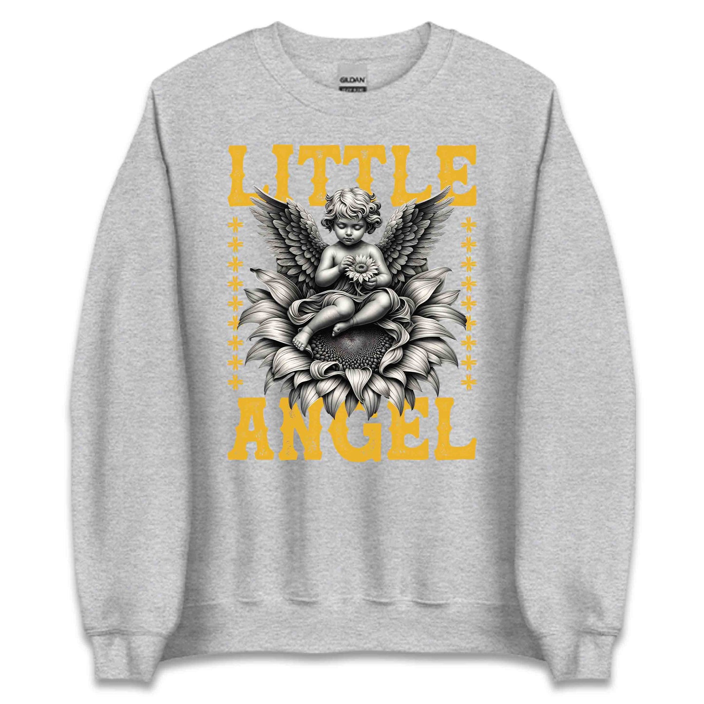 Heavenly Little Angel Whimsical Floral Sunflower Inspired | PRODUCT CODE: HVNLYEANGWMS