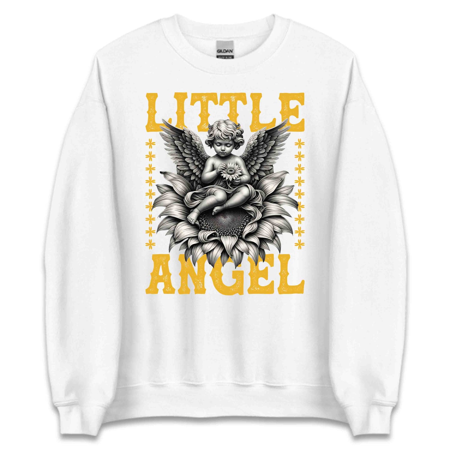 Heavenly Little Angel Whimsical Floral Sunflower Inspired | PRODUCT CODE: HVNLYEANGWMS