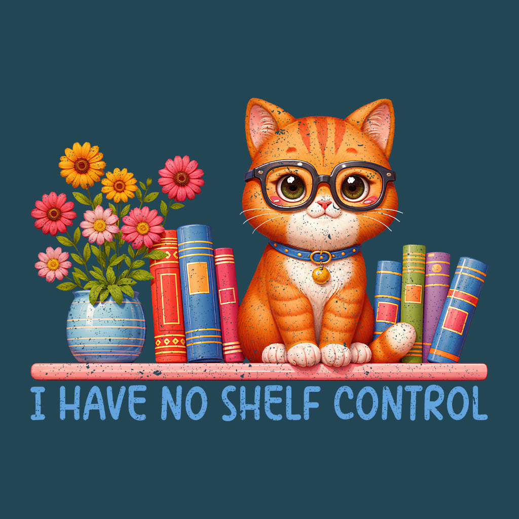 I Have No Shelf Control Cat and Books | PRODUCT CODE: HVNSHLFCN