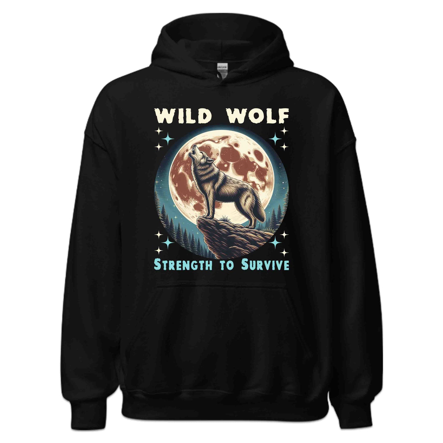 Howling Wolf Full Moon Wilderness Survival Strength | PRODUCT CODE: HWNLGWDFLKM