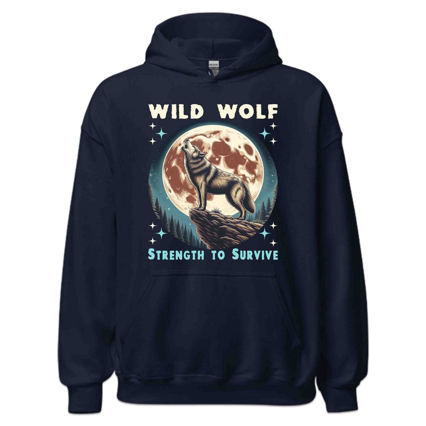 Howling Wolf Full Moon Wilderness Survival Strength | PRODUCT CODE: HWNLGWDFLKM