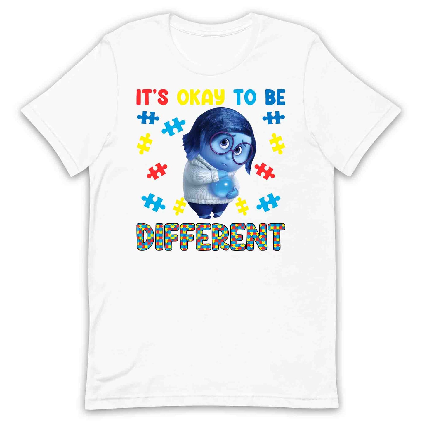 Inside Out Sadness Autism T-Shirt | Inclusive Pixar Support Jumper | Puzzle Piece Hoodie | PRODUCT CODE: INSDGDQWJK