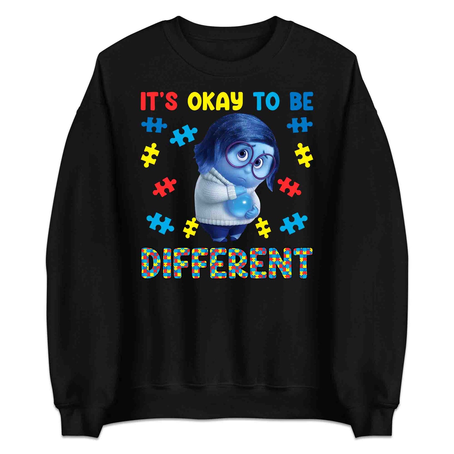 Inside Out Sadness Autism T-Shirt | Inclusive Pixar Support Jumper | Puzzle Piece Hoodie | PRODUCT CODE: INSDGDQWJK