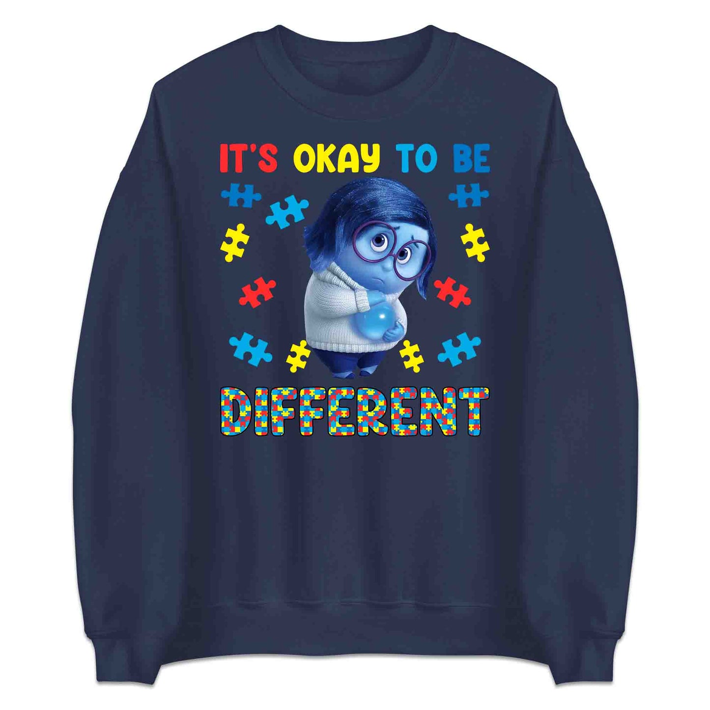 Inside Out Sadness Autism T-Shirt | Inclusive Pixar Support Jumper | Puzzle Piece Hoodie | PRODUCT CODE: INSDGDQWJK