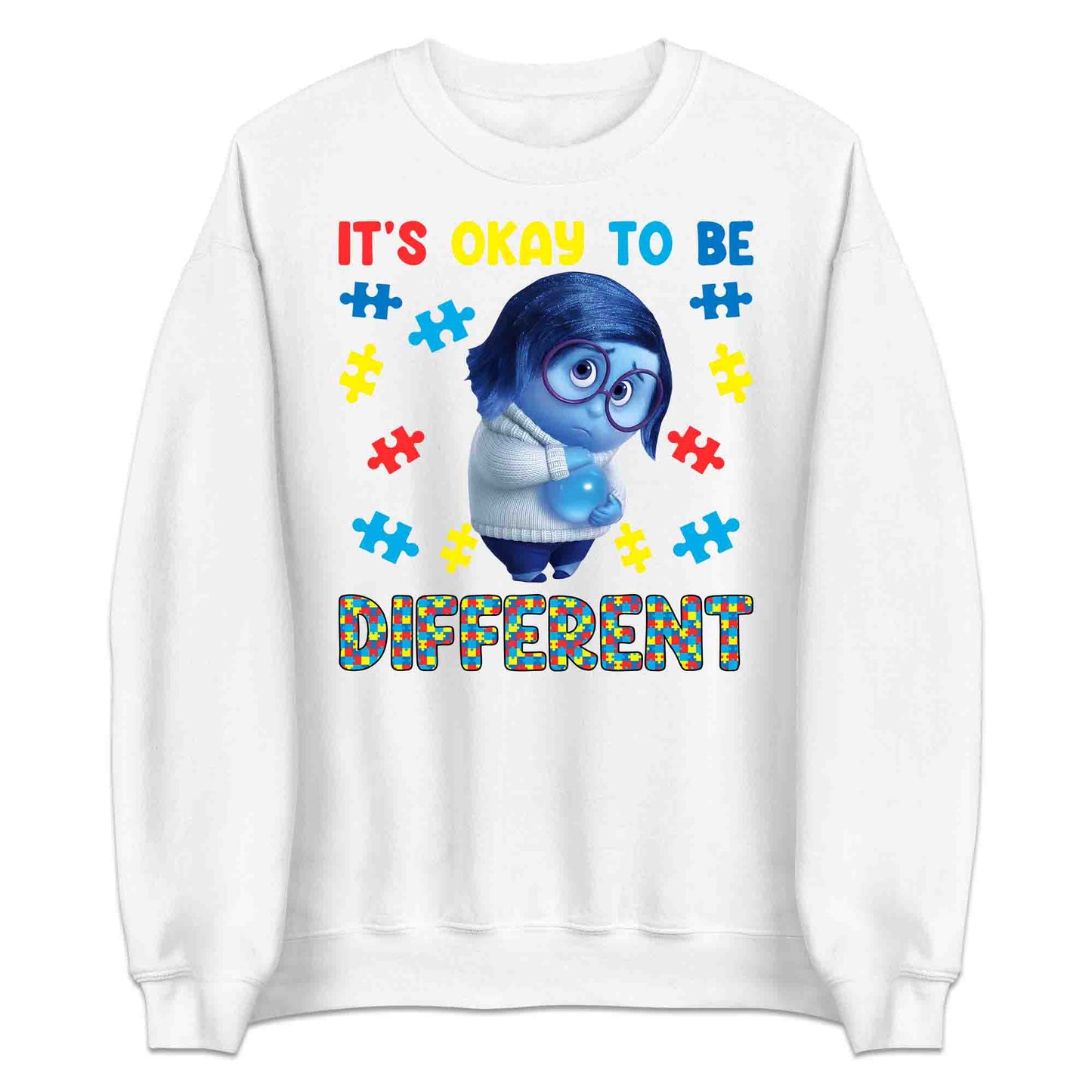 Inside Out Sadness Autism T-Shirt | Inclusive Pixar Support Jumper | Puzzle Piece Hoodie | PRODUCT CODE: INSDGDQWJK