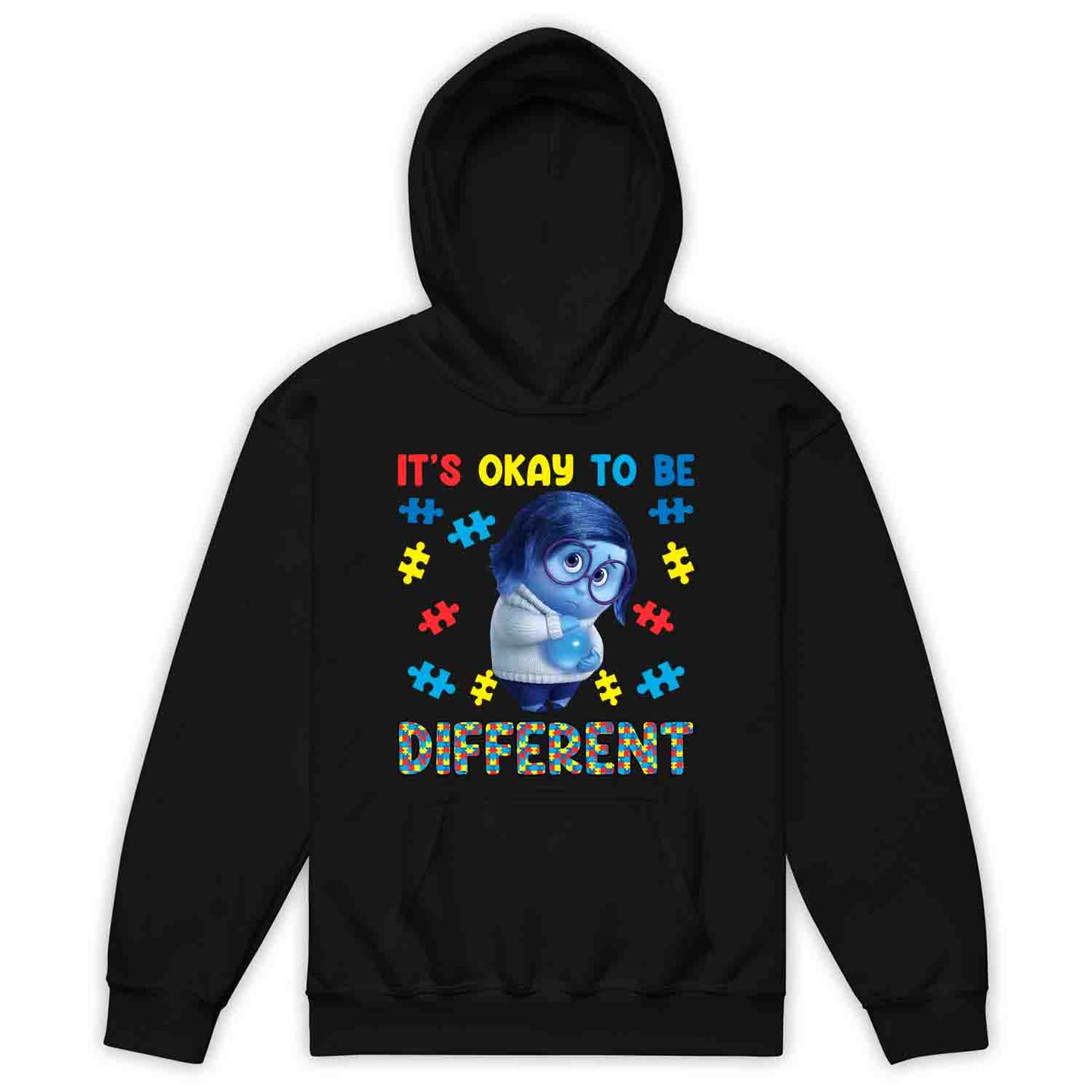Inside Out Sadness Autism Kids T-Shirt | Inclusive Pixar Support Jumper | Puzzle Piece Hoodie | PRODUCT CODE: INSDGDQWJK