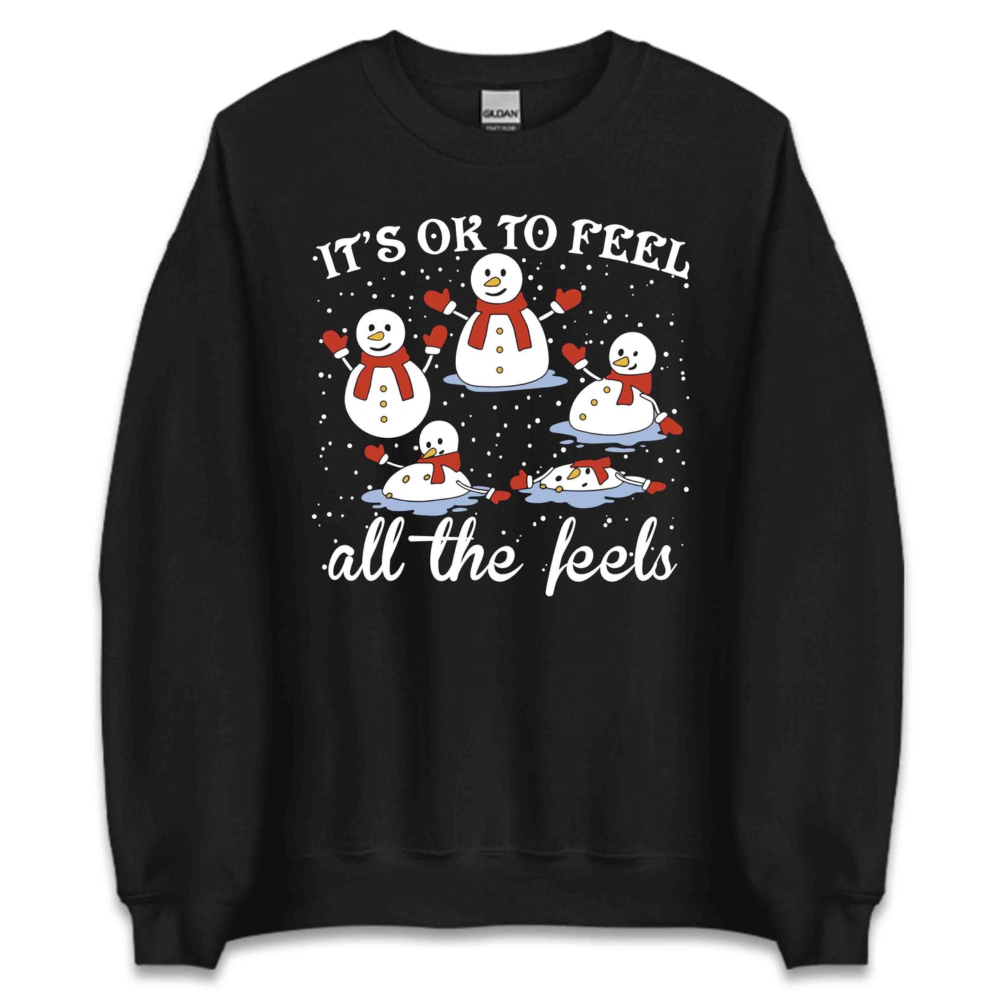 It's Okay To Feel All The Feels OT Christmas Snowman Therapy Xmas | PRODUCT CODE: ITKOYALFEHOCP