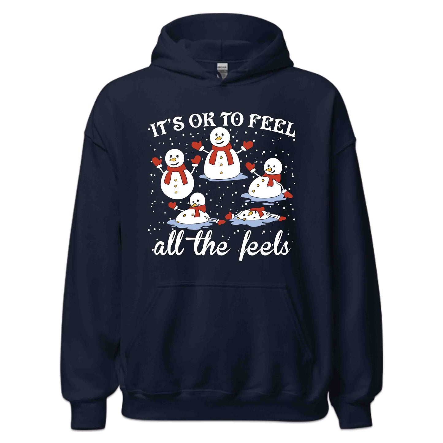 It's Okay To Feel All The Feels OT Christmas Snowman Therapy Xmas | PRODUCT CODE: ITKOYALFEHOCP
