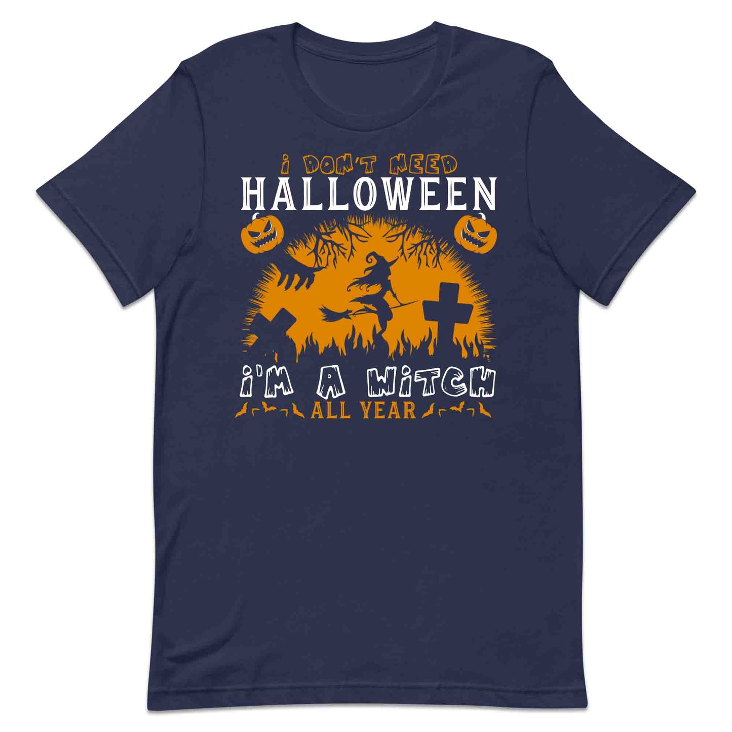 I’m a Witch All Year T-Shirt, Witchy Halloween Sweatshirt, Spooky Pumpkin Hoodie | PRODUCT CODE: IWERHJDSAN