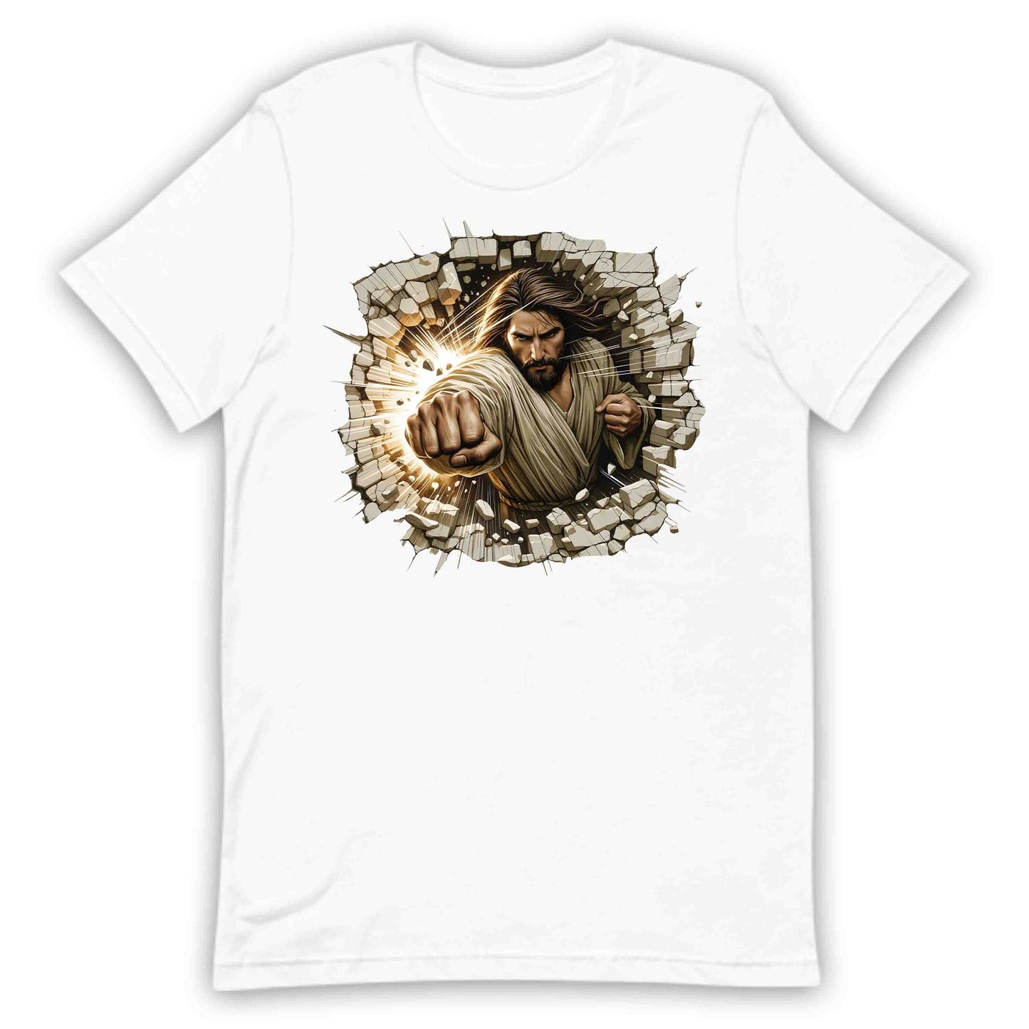 Jesus Breaking Through Wall 3D Realistic Jesus Punch | PRODUCT CODE: JBRKNGTHRWLD