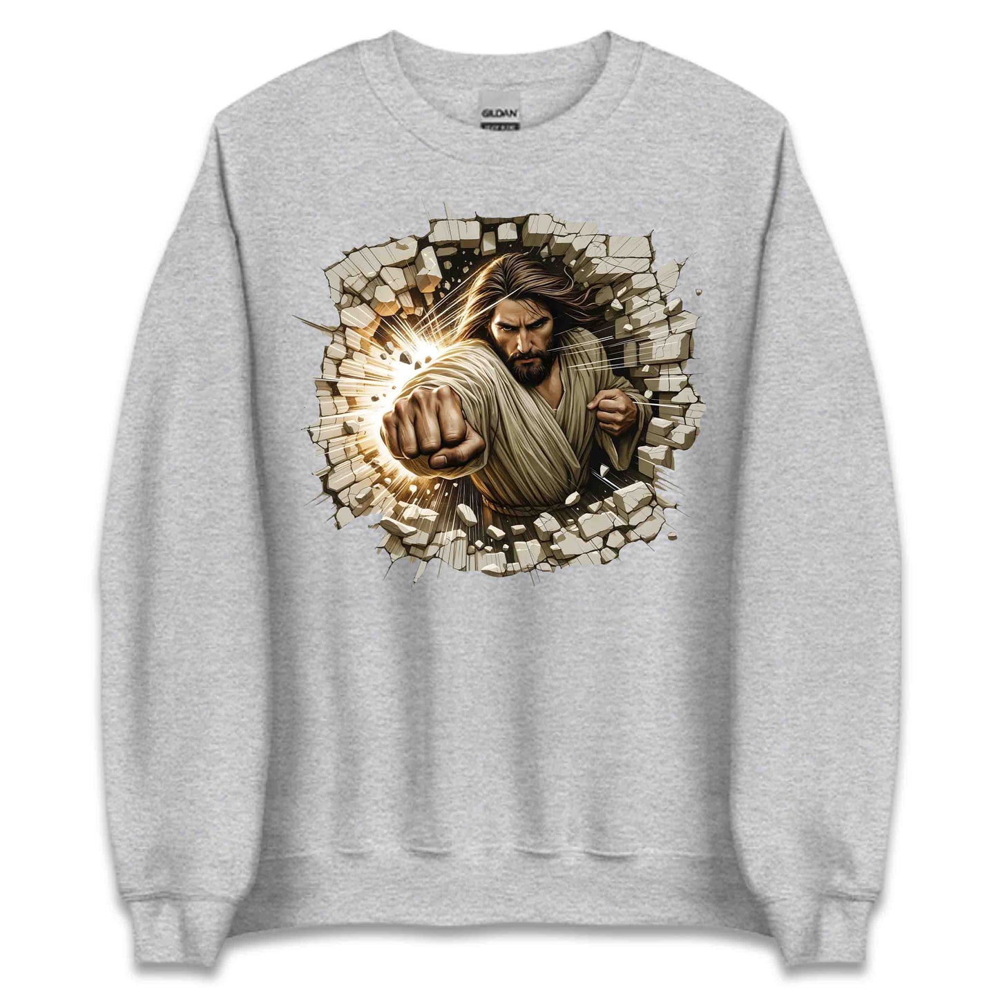 Jesus Breaking Through Wall 3D Realistic Jesus Punch | PRODUCT CODE: JBRKNGTHRWLD