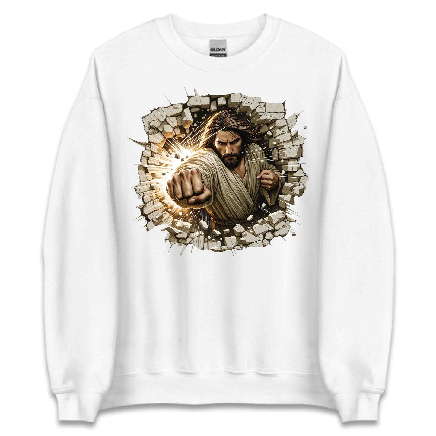 Jesus Breaking Through Wall 3D Realistic Jesus Punch | PRODUCT CODE: JBRKNGTHRWLD