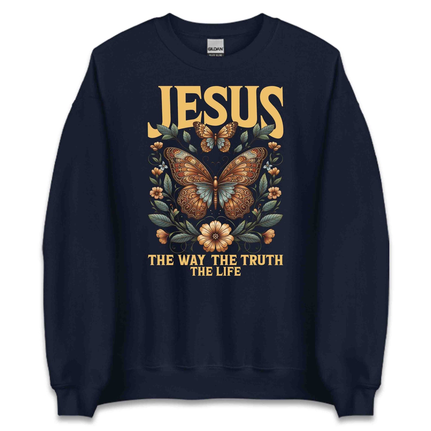 Jesus Butterfly The Way The Truth The Life Christian Floral and Spiritual | PRODUCT CODE: JETHEYRULF