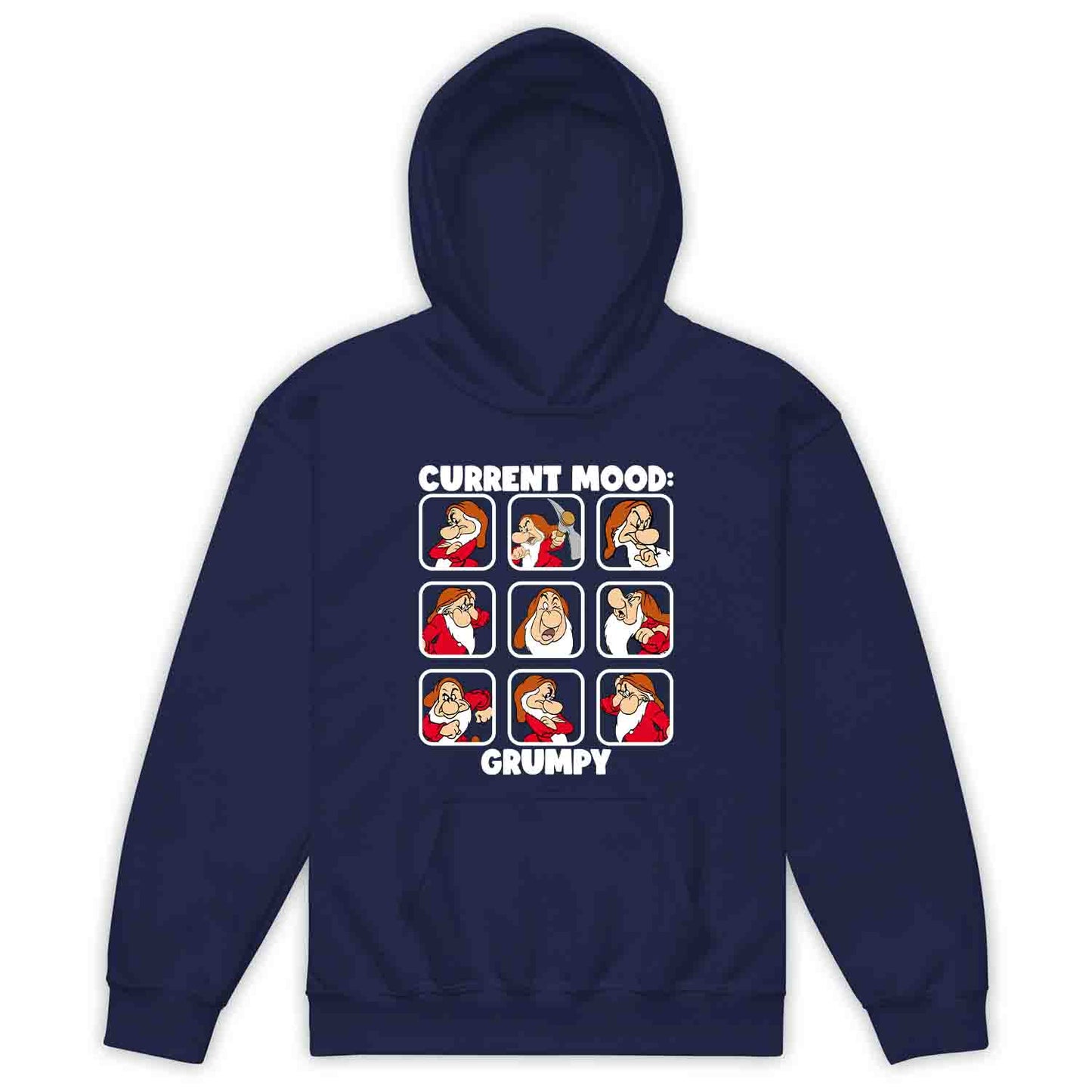 Disney Grumpy Dwarf Mood Kids T-Shirt, Jumper & Hoodie – “Current Mood: Grumpy” Humor Gift for Disney Lovers | PRODUCT CODE: JHSDFBWE