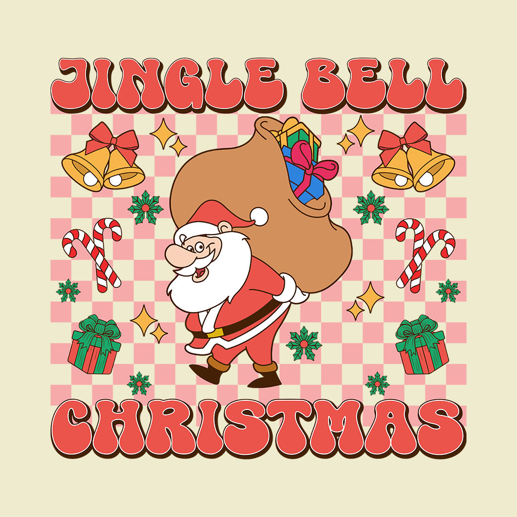 Christmas Jingle Bell Xmas Santa Claus with Bag of Gifts | PRODUCT CODE: JNGLBECHRST