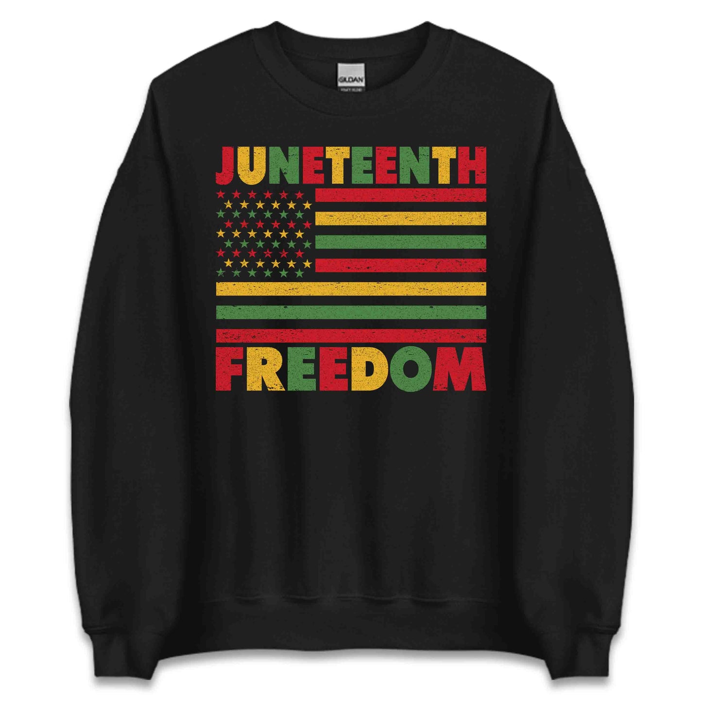 Juneteenth Freedom Afrocentric Flag Retro-Style Black History Month | PRODUCT CODE: JNTHFRDMOAFR